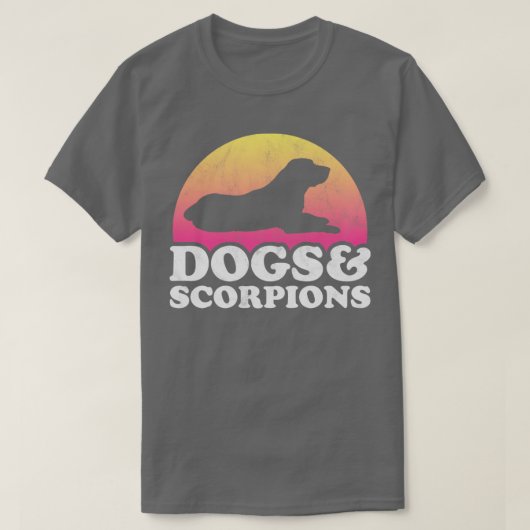 Hunde und Skorpione Hunde und Skorpion Geschenk T-Shirt (Design vorne)