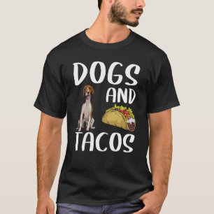 Hunde und Tacos American Foxhound mexikanische Küc T-Shirt