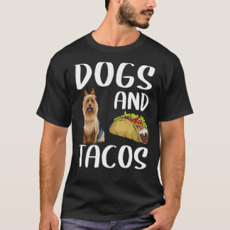 Hunde und Tacos Australian Terrier Mexican Food T-Shirt