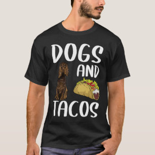 Hunde und Tacos Boykin Spanisch mexikanische Küche T-Shirt