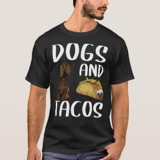 Hunde und Tacos Boykin Spanisch mexikanische Küche T-Shirt