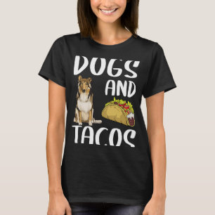 Hunde und Tacos Collie mexikanische Küche T-Shirt