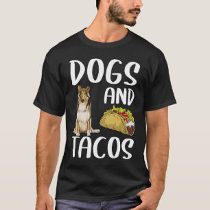 Hunde und Tacos Collie mexikanische Küche T-Shirt