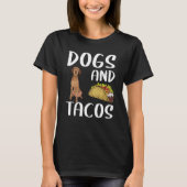 Hunde Und Tacos Drahthaar Vizsla Mexikanisches Ess T-Shirt (Vorderseite)