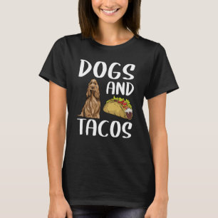 Hunde und Tacos Englisch Cocker Spanisch Mexikanis T-Shirt
