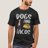 Hunde und Tacos Ibizan Hound mexikanische Küche T-Shirt (Vorderseite)