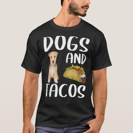 Hunde und Tacos Lakeland Terrier mexikanische Küch T-Shirt (Vorderseite)