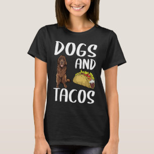 Hunde und Tacos Neufundland Mexikanische Küche T-Shirt