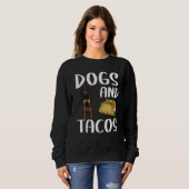 Hunde Und Tacos Schwarz und Tan Coonhound Mexikani Sweatshirt (Vorne ganz)