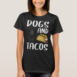 Hunde und Tacos Scottish Terrier Mexican Food T-Shirt