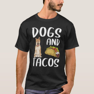 Hunde und Tacos Shiba inu mexikanische Küche T-Shirt