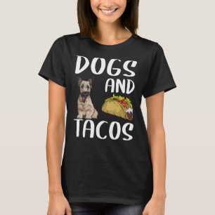 Hunde und Tacos Skye Terrier mexikanische Küche T-Shirt