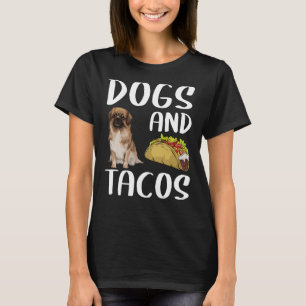 Hunde und Tacos tibetische spanische mexikanische  T-Shirt