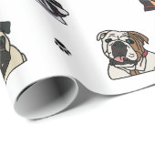Hunde und Tatzen Geschenkpapier (Rolleneckpunkt)
