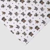 Hunde und Tatzen Seidenpapier (Ausschnitt)