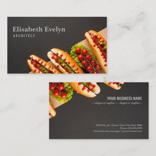 Hunde und Tomaten Visitenkarte (Vorne/Hinten)