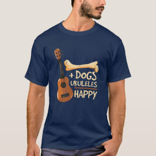 Hunde und Ukulele machen mich glücklich T-Shirt