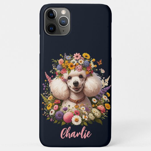 Hunde und Wildblume Thema Tiergeschenk Case-Mate iPhone Hülle (Rückseite)