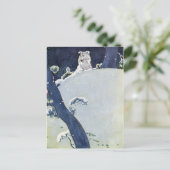 Hunde unter Schneekiefern Postkarte (Stehend Vorderseite)