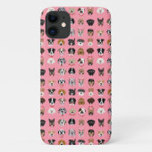 Hunde-Valentine-Gesichtspattern Case-Mate iPhone Hülle (Rückseite)