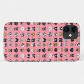 Hunde-Valentine-Gesichtspattern Case-Mate iPhone Hülle (Rückseite (Horizontal))