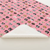 Hunde-Valentine-Gesichtspattern Sherpadecke (3/4)