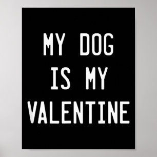 Hunde Valentinstag Geschenk, Mein Hund ist mein Va Poster