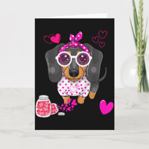 Hunde Valentinstag Geschenk Süße Dachshund Valenti Karte