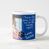 Hunde Vater Alle Leckereien Foto Jumbo-Tasse (Rechts)