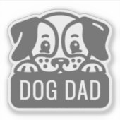 Hunde-Vater Aufkleber (Vorderseite)