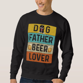 Hunde Vater Bierhund Vater trinken Vatertag Sweatshirt