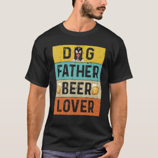 Hunde Vater Bierhund Vater trinken Vatertag T-Shirt
