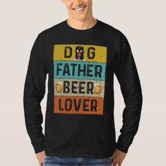 Hunde Vater Bierhund Vater trinken Vatertag T-Shirt