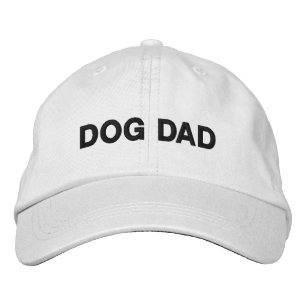Hunde Vater Blau Weißer Sondertext minimalistisch  Bestickte Baseballkappe