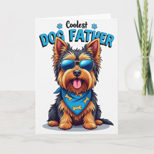Hunde-Vater Blaue Schatten Karte