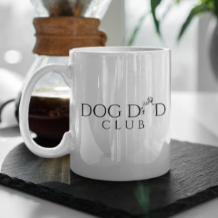 Hunde-Vater-Club Minimale Linienkunst Kaffeetasse