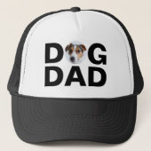 Hunde Vater, Custom Foto Vater Geschenk Trucker Ha Truckerkappe (Vorderseite)