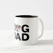 Hunde Vater, Custom Foto Vater Geschenk Zwei-Tonen Zweifarbige Tasse (VorderseiteRechts)