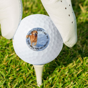 Hunde-Vater, der sich an kein sonniges Foto erinne Golfball