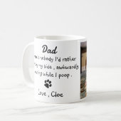 Hunde Vater Der sonnige Vater - Haustier-Foto Kaffeetasse (Vorderseite Links)