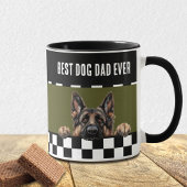 Hunde-Vater erschüttert deutschen Schäferhund Tasse