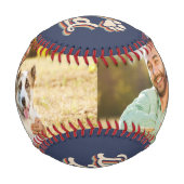 Hunde Vater Foto Collage Vatertag Geschenk Baseball (Vorderseite)