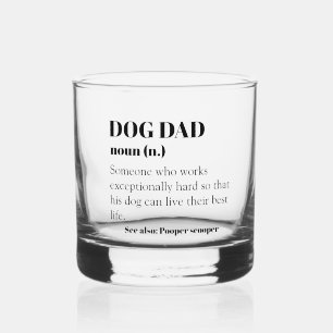 Hunde Vater Funny Definition Word Noun Geschenk Va Whiskyglas
