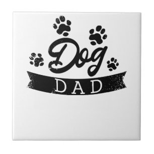 Hunde Vater Funny Design - Geschenkidee für Hundeb Fliese