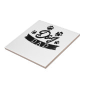 Hunde Vater Funny Design - Geschenkidee für Hundeb Fliese (Seite)