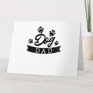 Hunde Vater Funny Design - Geschenkidee für Hundeb Karte