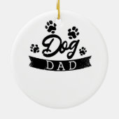Hunde Vater Funny Design - Geschenkidee für Hundeb Keramik Ornament (Hinten)