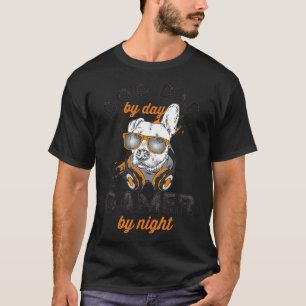Hunde Vater für Tag Gamer für Nacht T-Shirt