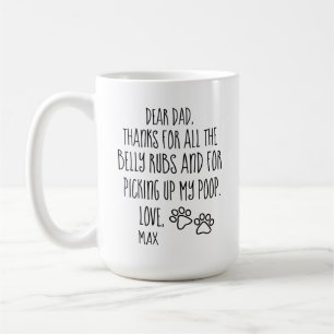 Hunde-Vater-Geschenk, Vatertag, Hunde-Vater, Perso Kaffeetasse