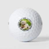 Hunde Vater Ich Liebe Sie zu Ruff und Back Foto Golfball (Vorderseite)